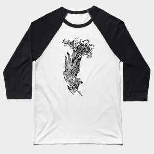 Feathers and Birds Baseball T-Shirt